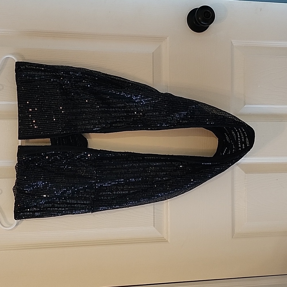 Black Sequin Scarf